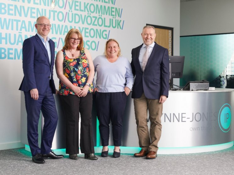 Wynne-Jones IP directors Dr Ian Lambert, Dr Jane Nation, Fiona Watkins, Victor Caddy